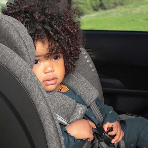 Bilbarnstol - BABYAUTO - SCUDDA GREY DOBBY - Från födsel till 12 år - 0-36 kg - I-Size - ISOFIX - 360° vridbar - ECE R129