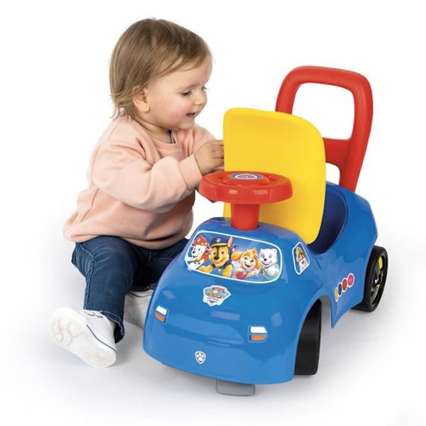 Smoby - 2 i 1 barnvagn - Paw Patrol - Box under sadeln + horn - Från 10 månader - Tillverkad i Frankrike