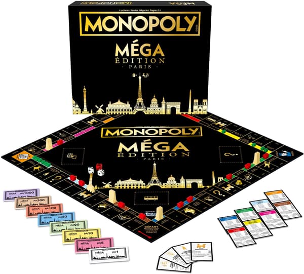 MONOPOLY Mega Paris - Brädspel - VINNANDE TRÄK - Från 8 år
