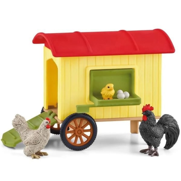 Schleich - Mobile Chicken Coop - 42572 - Farm World Range