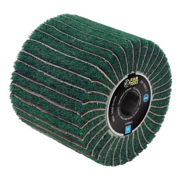 FARTOOLS Syntetfiberborste och slipande blad Ø120mm / L100mm