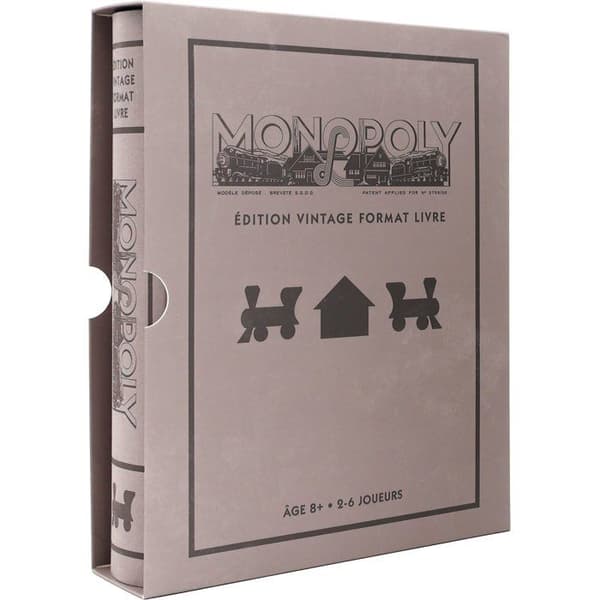 Monopol Vintage Edition - Bokformat - Brädspel - MEGABLEU - Ålder 8+