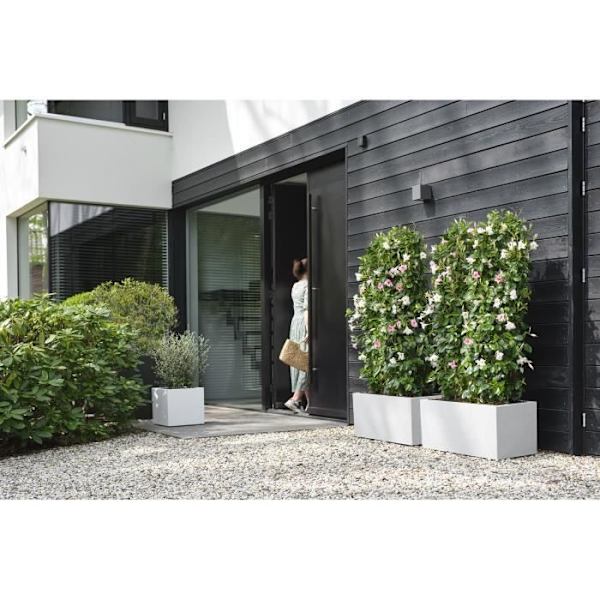 Elho Vivo Next Square 40 Blomlåda - Vit - Ø 39 x H 38 cm - inomhusutomhus - 100% återvunnen