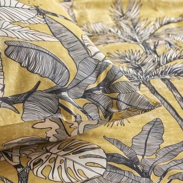 SUNSHINE LOUISA Printed Sängkläder Set - IDAG - Gul 260x240cm