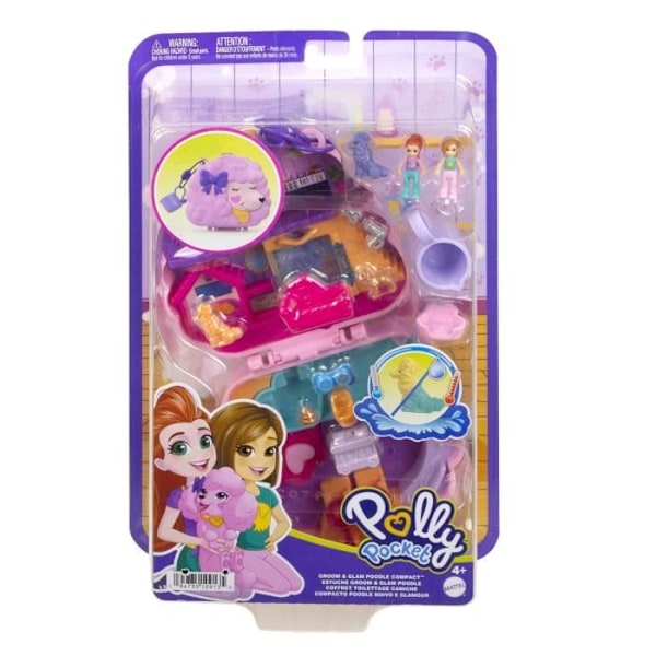 POODLE SPA BOX - POLLY POCKET - HKV35 - POLLY POCKET MINIDOLL COMPACT Box