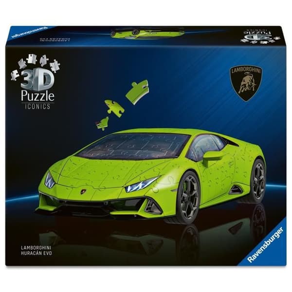 3D-pusselikoner - Lamborghini Huracán EVO - Grön utgåva