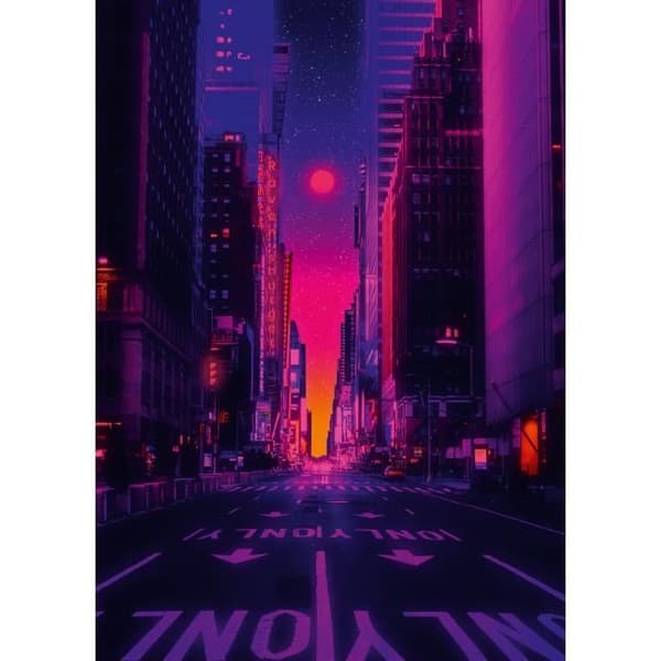 1000-bitars pussel: New Yorks neonljus