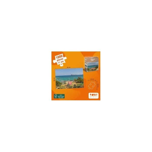 Pussel - TOPI GAMES - Escapades Mauritius - 1000 bitar - Från 10 år