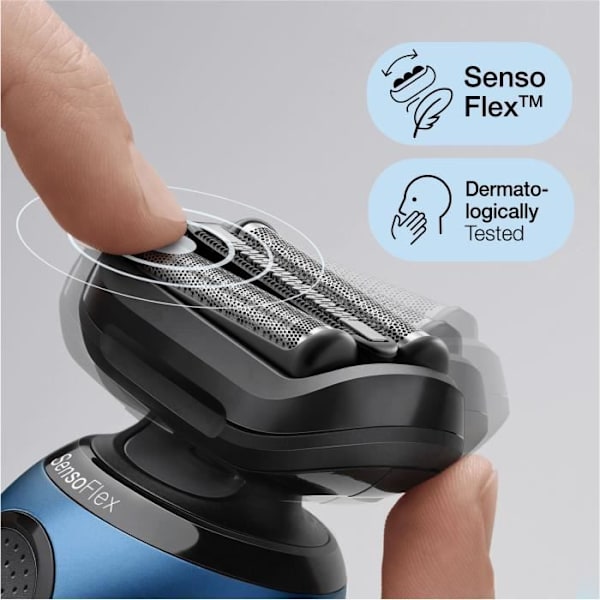 Elektrisk rakkniv med Precision Mower Braun Series 6 61 -B7200cc - Center SmartCare, Bleu