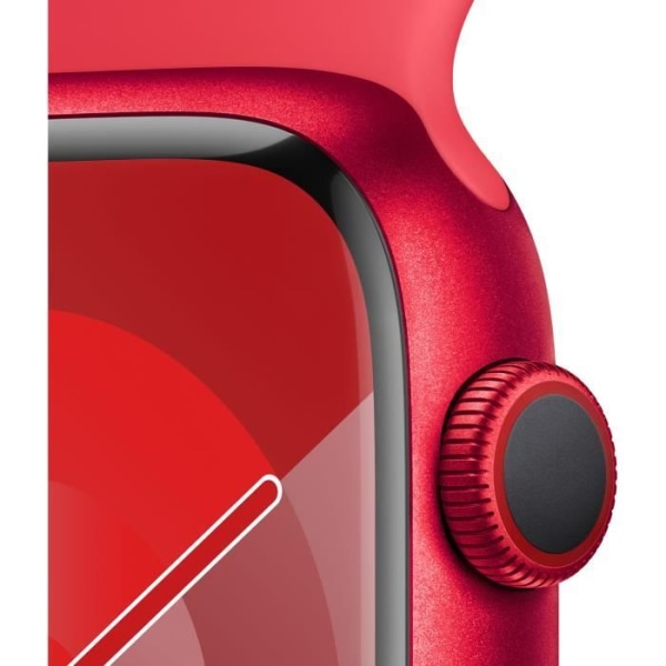 Apple Watch Series 9 GPS - 45 mm - (PRODUCT)RED Aluminiumfodral - (PRODUCT)RED Sport Band - S/M
