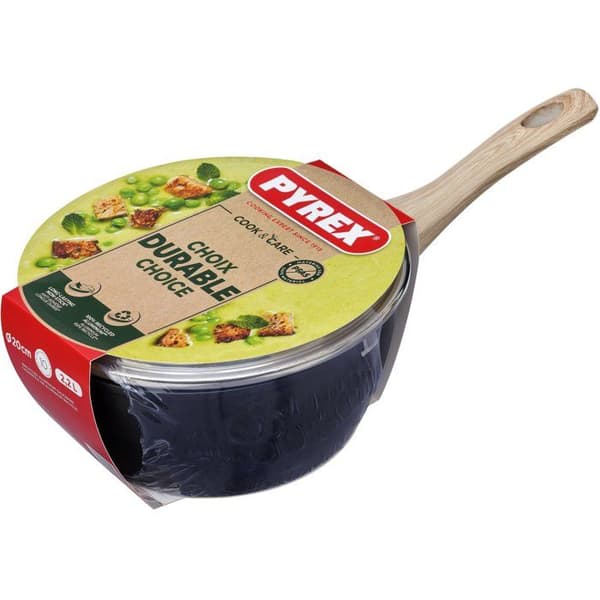 Kastrull med lock - PYREX - Cook & Care - 20 cm - Non-stick - Induktion - PFAS-fri