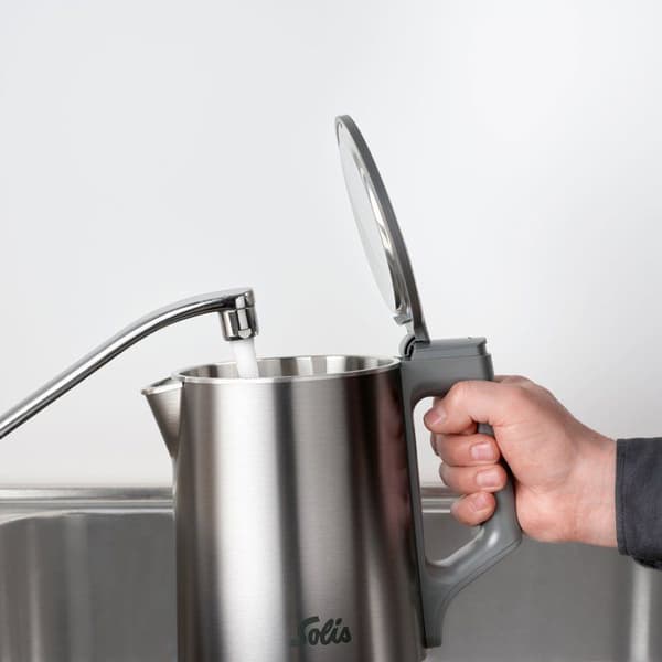 Vattenkokare - SOLIS - Eco Boil - 1,7L - 1800W - Rostfritt stål - Grå