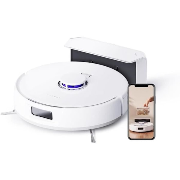 NARWAL Freo X Plus Robotdammsugare - 7800Pa sug - Noll trassel - LiDAR Navigation Vit