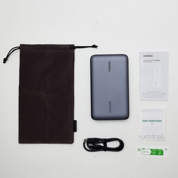 Externt batteri - UGREEN - 20 000 mAh - 100W - Version 2 - Grå