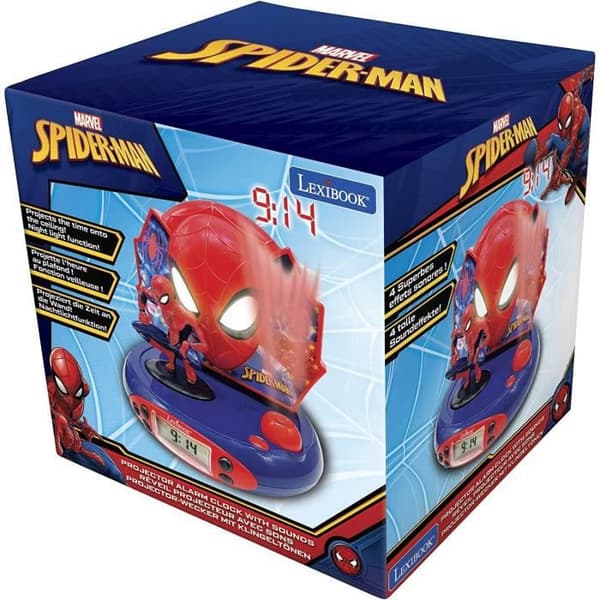 LEXIBOOK - SPIDERMAN - Barnklockradio med bildprojektioner