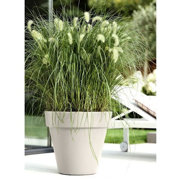 Blomkruka - ELHO - Pure Round 40 - Vit - Ø 39 x H 36 cm - 100% återvunnet