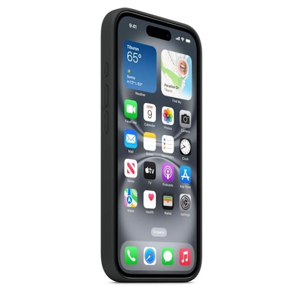 APPLE iPhone 16 - Silikonfodral med MagSafe - Svart