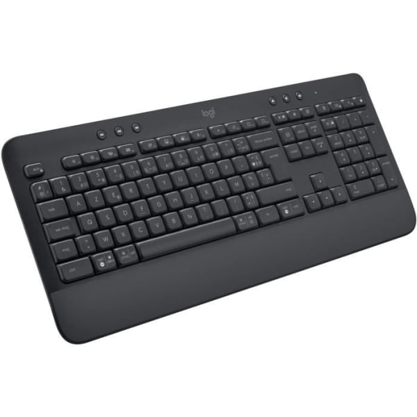 Logitech - Trådlöst tangentbord - Full ergonomisk med -headsets -Signature K650 - Graphite