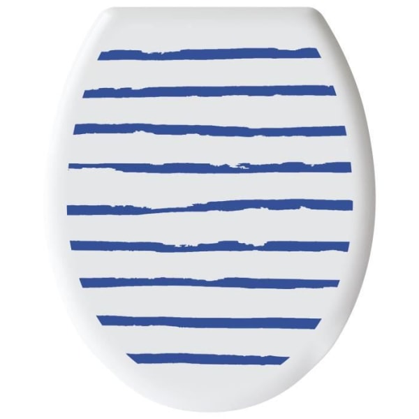 GELCO DESIGN Toalettsits - Plastgångjärn - Polypropylen - Marinmotiv - Majorelleblått