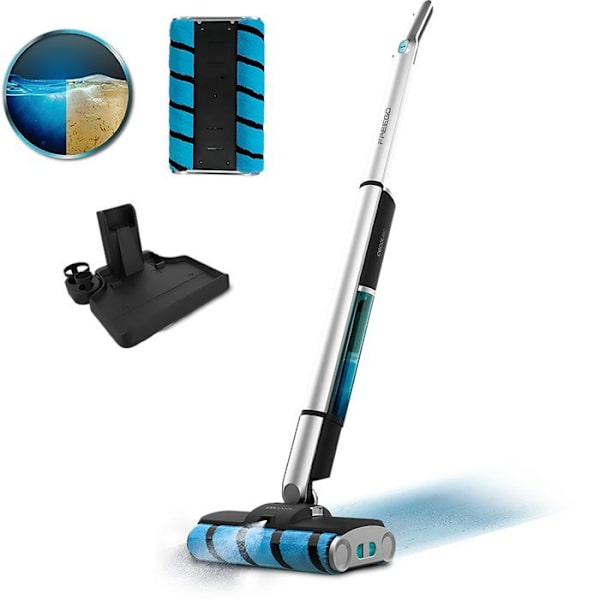Moppdammsugare - CECOTEC FreeGoWash TwiceSpray - 60 W - 40 min - 450 ml - Grå
