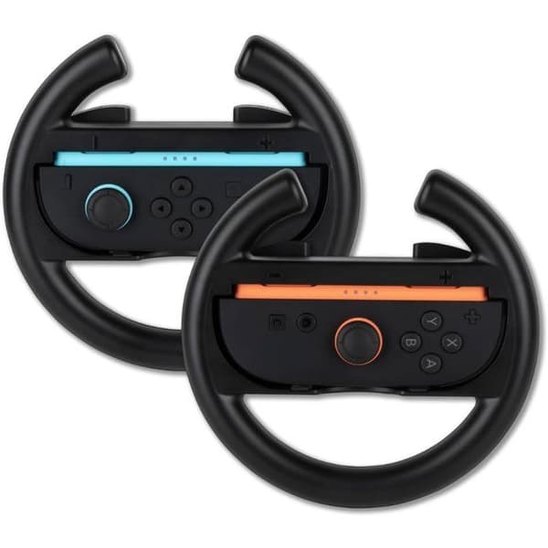 Par racingrattar - Nintendo Switch Joy-Con-kontroller 2 - Konix - Plast - Svart