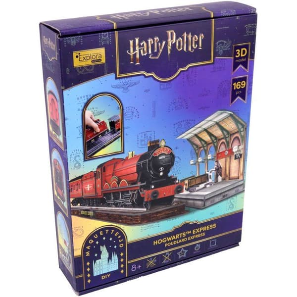 3D-pussel - Hogwarts Express - EXPLORA - 540303 - Harry Potter-licens - 172 bitar - Från 8 år