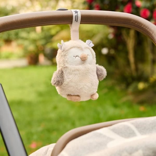 Mini plyschleksak - TOMMEE TIPPEE - Ollie The Owl - Resesömnhjälpmedel - 6 ljud - USB uppladdningsbar - Maskintvättbar