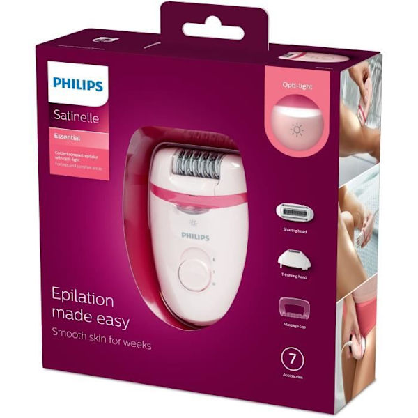 Elektrisk epilator - PHILIPS - BRE285/00 - Satinelle