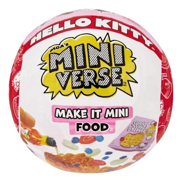 MGA Miniverse - Hello Kitty - Kreativt spel - Drycker eller mat - Kreativa och dekorativa kåda fritidsaktiviteter - Ej ätbar - 8 år
