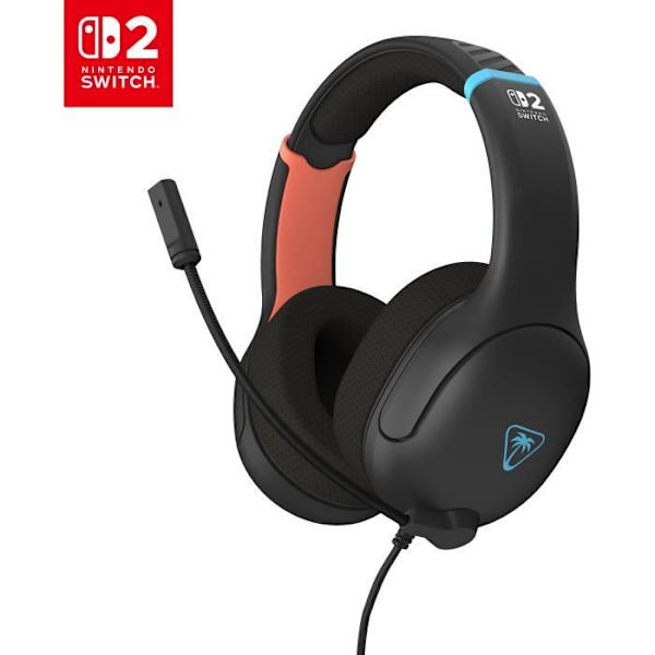 Trådbundet spelheadset - TURTLE BEACH - Airlite Fit - Nintendo Switch 2 - Antracitgrå