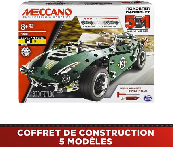 Retrofiktionsbil - BANDAI - Meccano - APM20102 - 5 modeller