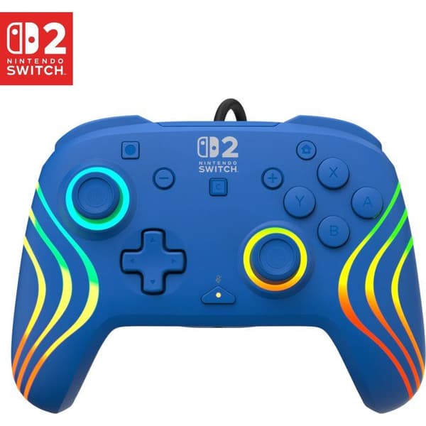RGB-trådbunden spelkontroll - TURTLE BEACH - Afterglow Wave för Nintendo Switch 2 - Blå