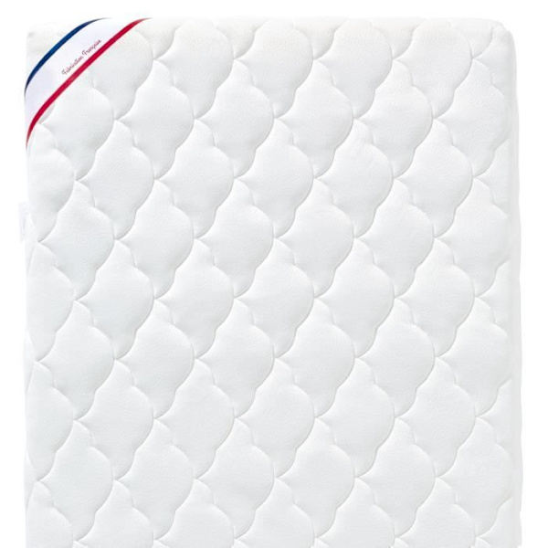 Bambu babymadrass - 70x140x10 cm - Mjuk viskos - Avtagbart överdrag - Utan kemisk behandling