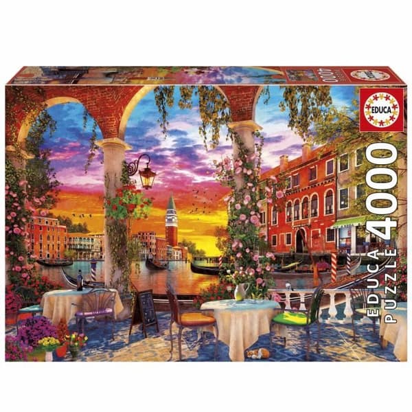 Pussel - EDUCA - Venedig - 4000 bitar - Tema Arkitektur - Mått 136x96 cm