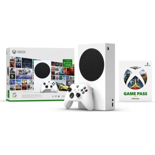Xbox Series S-konsol - Starter Pack - 512 GB - 3 månaders Game Pass Ultimate ingår