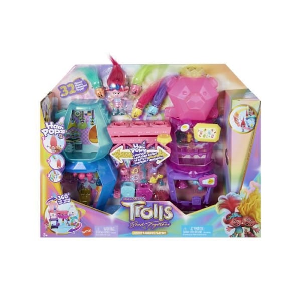 CRYSTAL CLUB BOX - MATTEL - HNF24 - TROLLS DOCKA DOCKA