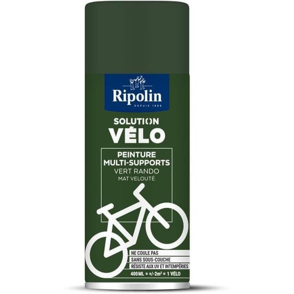 RIPOLIN aerosolfärg för flera ytor, vert rando mat, matt 0,4 L grön 0,4 L