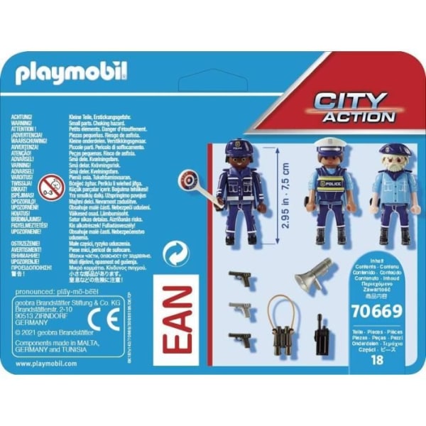 PLAYMOBIL - 70669 - Polisens polislag