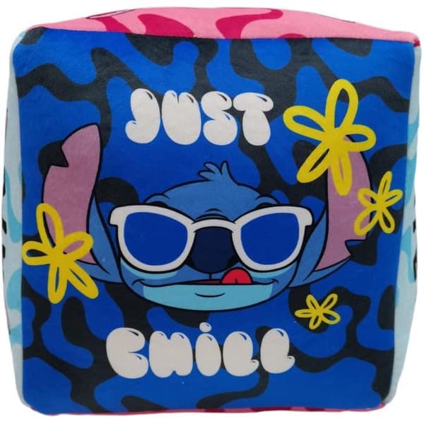 Premium Kudde - Kub - Lilo & STITCH - Mikrofiber - 25 x 25 x 25 cm