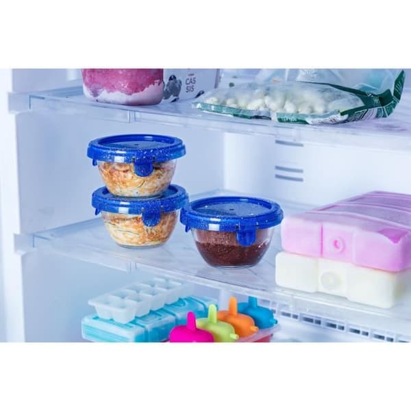 Set med 5 miniskålar - PYREX - Cook & Go - Glas - Rund - Läckagesäkert lock - 0,2 L