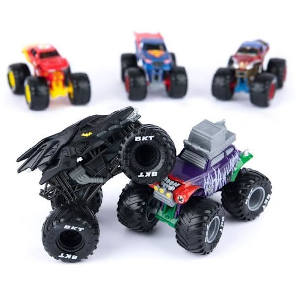 PACK MED 5 DRYCKGJUTNA FORDON 1:64 DC COMICS Monster Jam