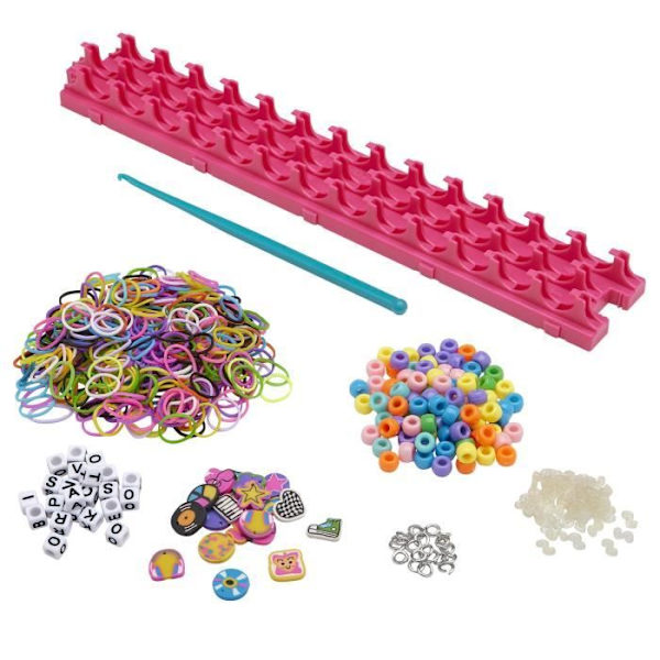 LEXIBOOK - Rock 'n' roll elastiskt armbandsvävningskit
