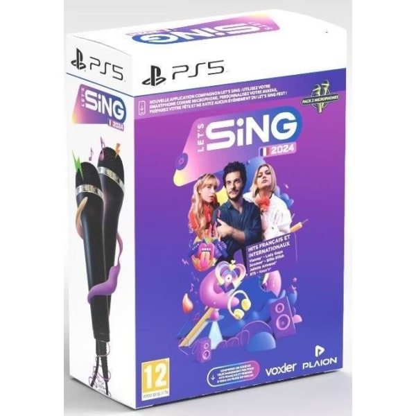 Let's Sing 2024 - PS5-spel - Med 2 mikrofoner