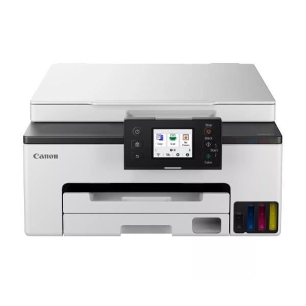 Multifunktionsskrivare - CANON MAXIFY GX1050 - Kontor - Påfyllningsbara tankar - Färg - WIFI - Vit Svart, Vit