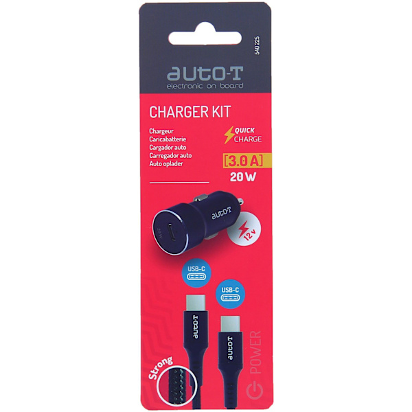 Billaddarsats - AUTO T - 540225 - USB-C - 20 W - 5 A