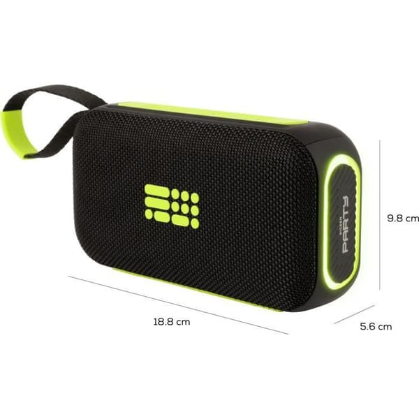 Lysande Bluetooth-högtalare - BIGBEN PARTY - Svart och gul
