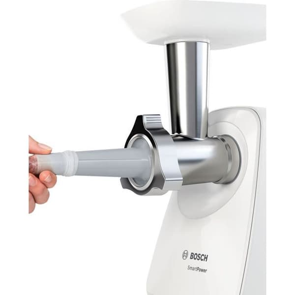 Bosch SmartPower köttkvarn 1500 W med grönsakstillbehör vit one size