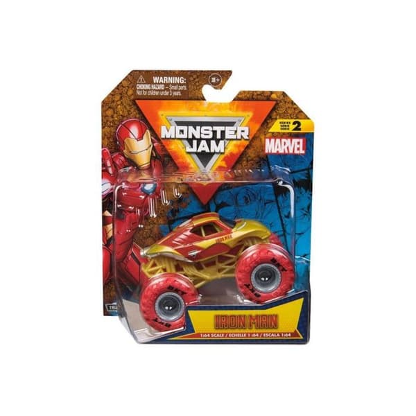 Monster Jam - Marvel 1:64 Monster Jam Serie 2 Fordon - Slumpmässig Modell