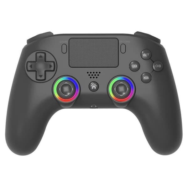 Trådlös handkontroll - SUBSONIC - PS4 - LED - Vibration - Hörlursuttag - Svart