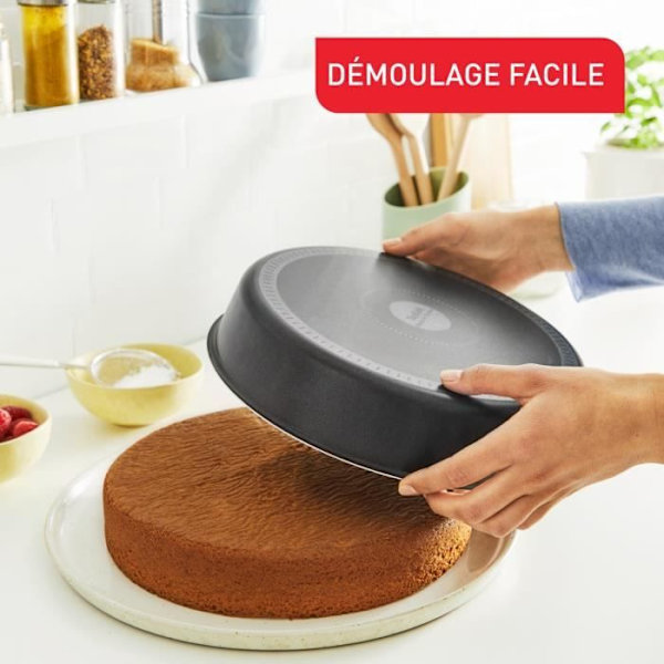 TEFAL Jungle Cake form 26 cm, Non-stick, Perfekt släppning, Jämn värmefördelning, Made in France J5747202